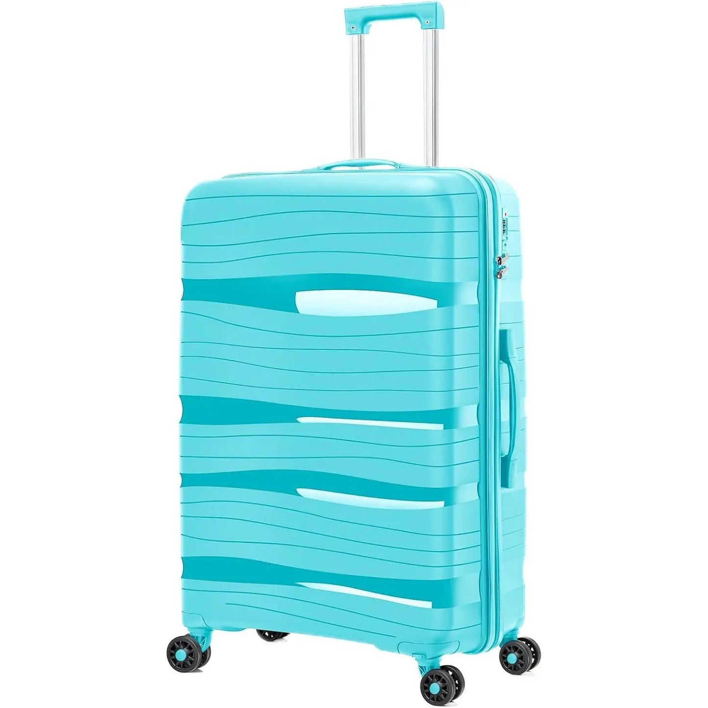 Travel suitcases. Various sizes and colors. Cabin suitcase and large travel suitcase 23 kg. Travel suitcase set, medium suitcase, small children's cabin suitcases or carry-on luggage. 4-wheel rigid airplane suitcase set pack. Artree.