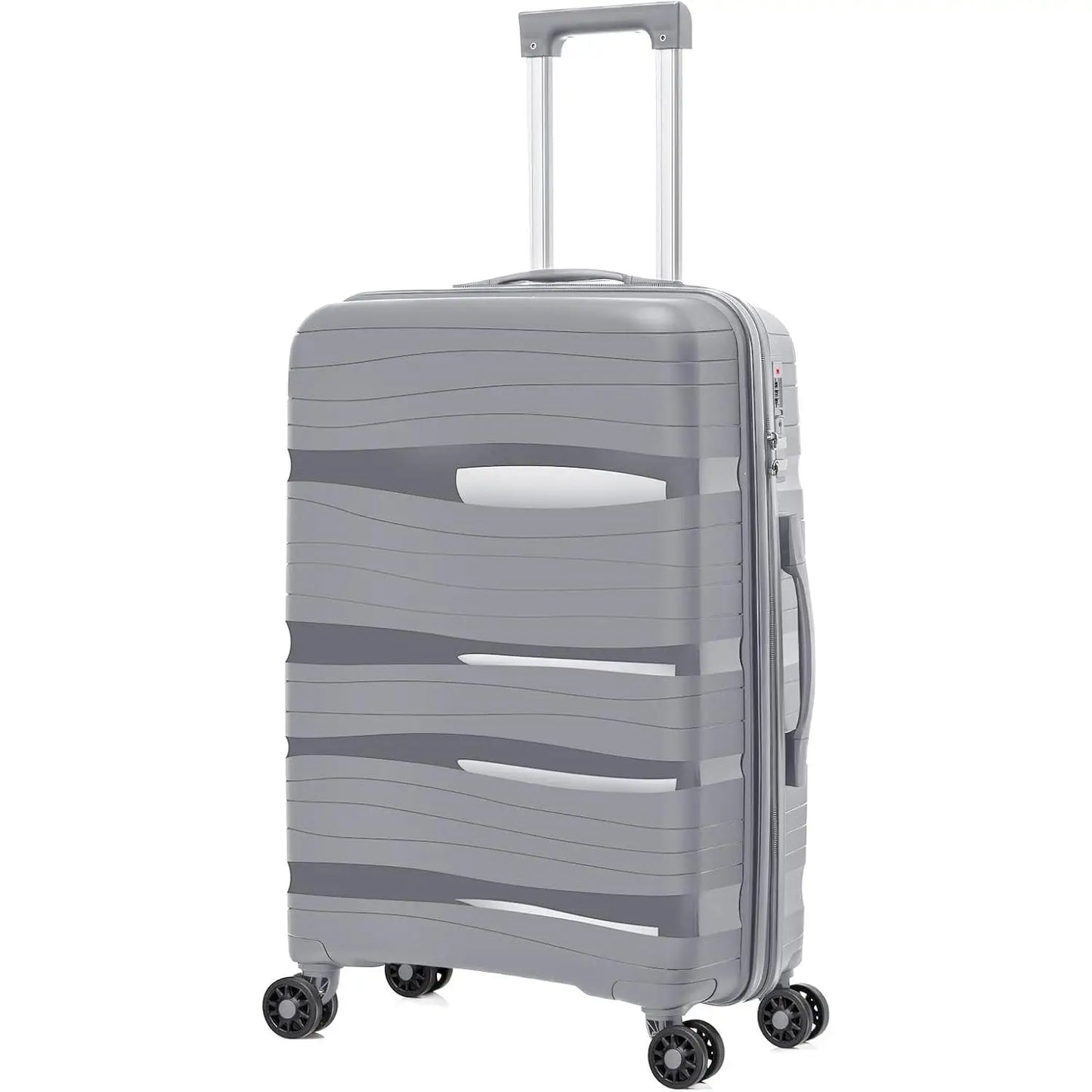 Travel suitcases. Various sizes and colors. Cabin suitcase and large travel suitcase 23 kg. Travel suitcase set, medium suitcase, small children's cabin suitcases or carry-on luggage. 4-wheel rigid airplane suitcase set pack. Artree.