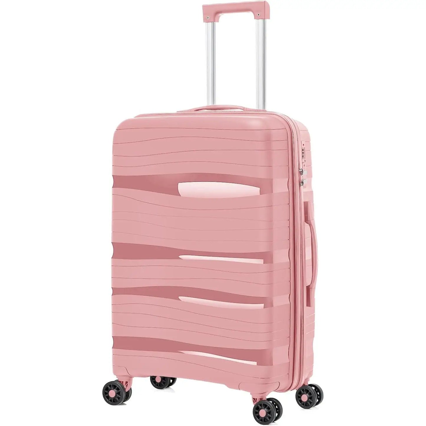 Travel suitcases. Various sizes and colors. Cabin suitcase and large travel suitcase 23 kg. Travel suitcase set, medium suitcase, small children's cabin suitcases or carry-on luggage. 4-wheel rigid airplane suitcase set pack. Artree.